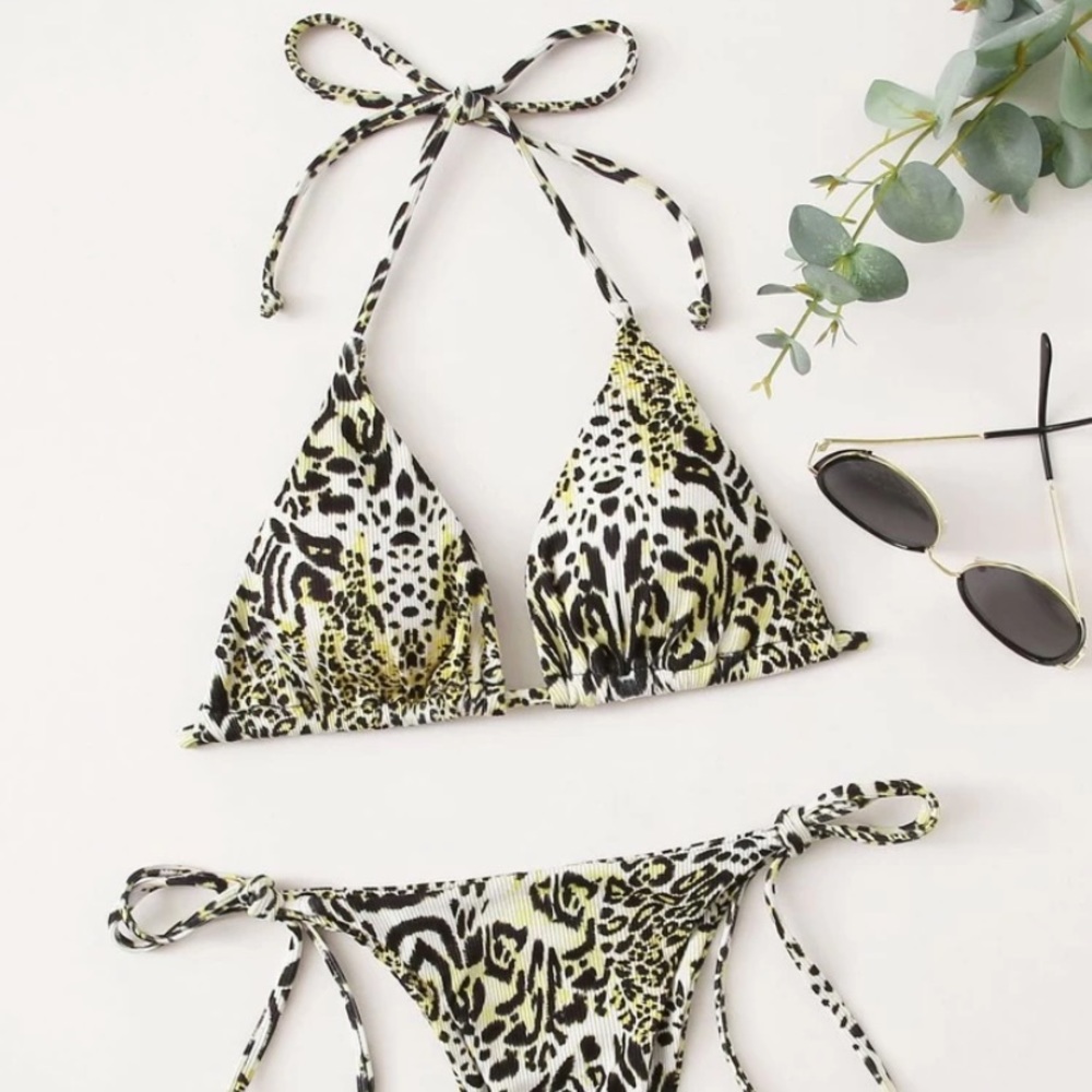 New leopard print bathing suit